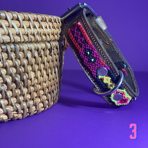 Collar mascota talla XS bordado grueso