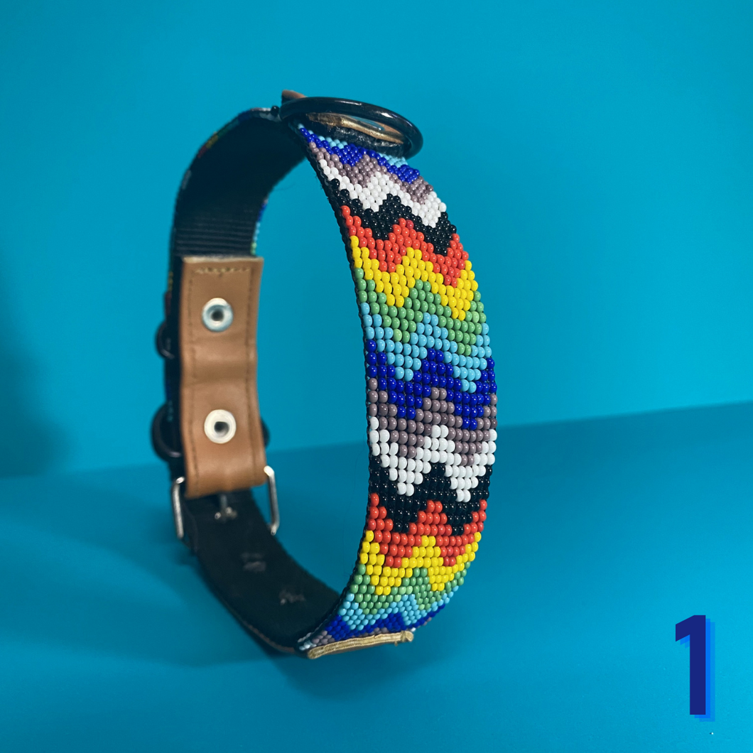 Collar estilo huichol Talla Mediano