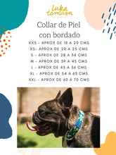 Load image into Gallery viewer, Collar mascota talla M bordado delgado
